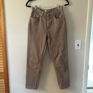 Everlane Original Cheeky Jeans Crop size 26 Tan